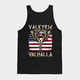 Valkyrie your Ride to Valhalla USA T-Shirt Tank Top
